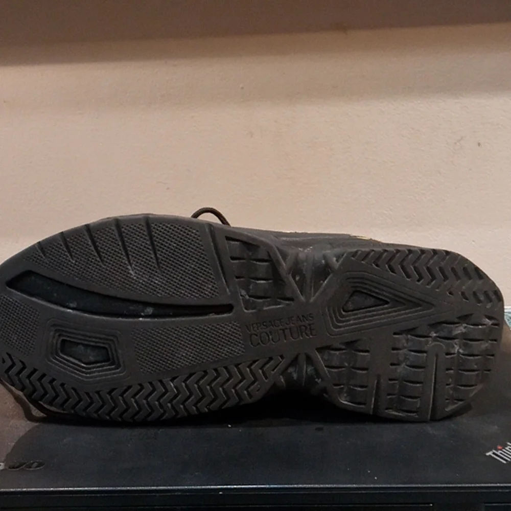 Versace Black & Gold Baroque Men’s Sneakers